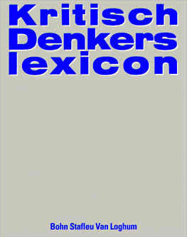 kritisch denkers lexicon